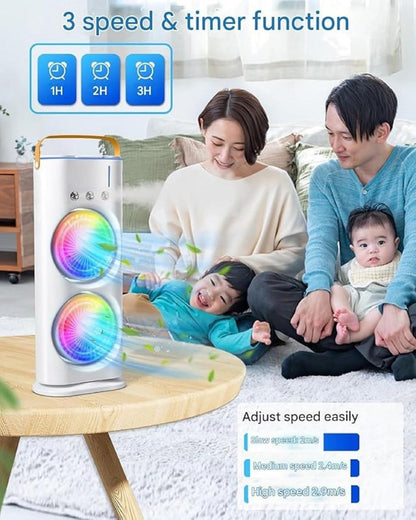 Portable Tower Mist Spray Cooling Air Fan