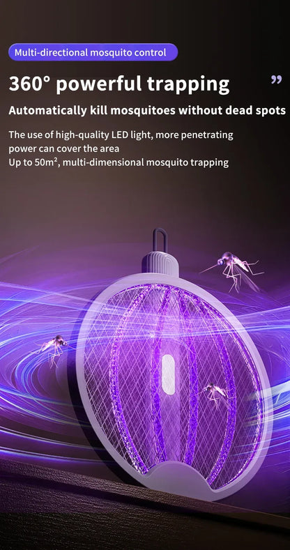 Foldable Electric Mosquito Killer Racket