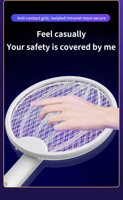 Foldable Electric Mosquito Killer Racket