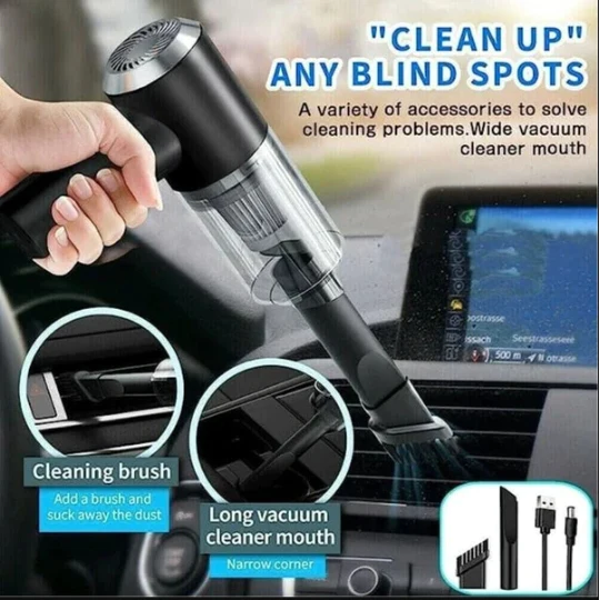 multifunctional 3 in 1 Mini Handheld Car Vacuum Cleaner